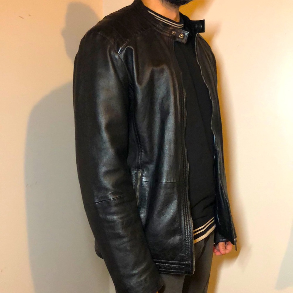 Black leather Jacket